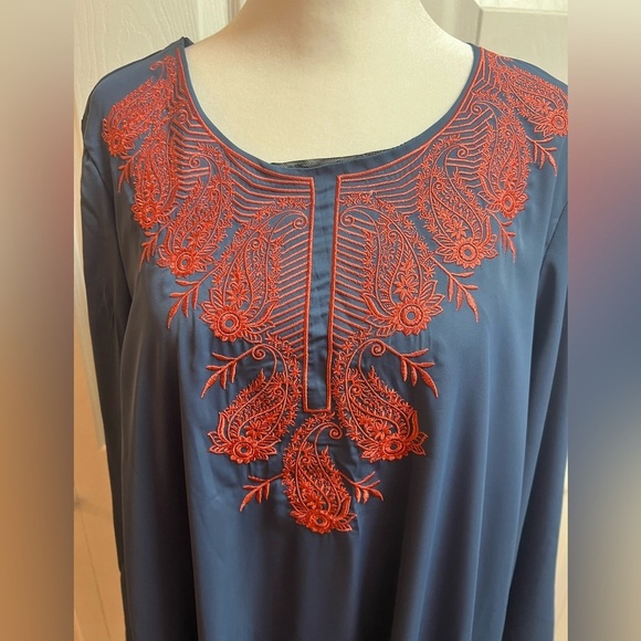 Embroidery Abaya Dress size L8/10 - Picture 9 of 11